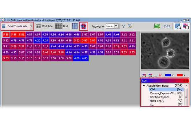 Result view example - Heatmap image