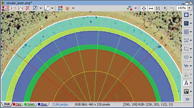 Circular Layer Measurement image