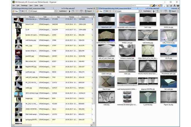 NIS-Elements Image Organizer image